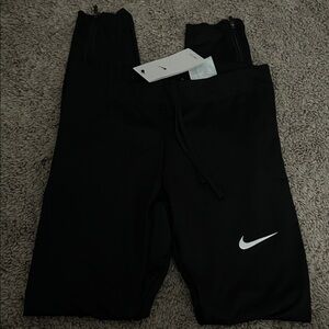 Nike Black Leggings with White Swoosh